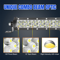 Barre lumineuse LED 12V 60W à faisceau combiné tout-terrain, 2 pièces, lumière blanche, 6 pouces, pour voiture, marche arrière, zone de travail, éclairage de cargaison