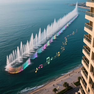 AWS Construction & Real Estate Installations extérieures Fontaine de musique de mer Fontaine d'eau de lac éclairée par LED Fontaine de musique - Product Image 5