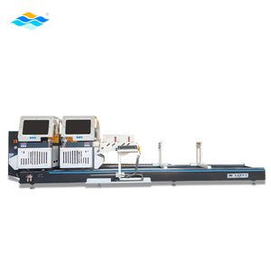 Nhà máy nóng bán CNC đôi đầu thêm rộng PVC/uPVC/Nhôm hồ sơ cắt Saw với mức độ an toàn cao AC 380V 2x3Kw - Product Image 1