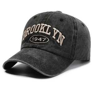 Brooklyn 1947 Embroidered <b>Baseball</b> <b>Cap</b> Cotton Unisex Outdoor Sun Shade Hat - Product Image 4