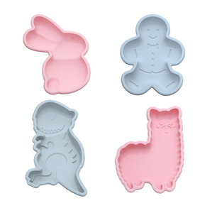 Moule à gâteau en silicone en forme d'animal alpaga de 6 pouces, dinosaure, lapin, plaque à pâtisserie - Product Image 1