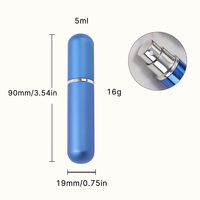 Flacon de parfum miniature de 5 ml, conteneur cosmétique, flacon pulvérisateur de parfum, flacon atomiseur, flacon distributeur d'huile