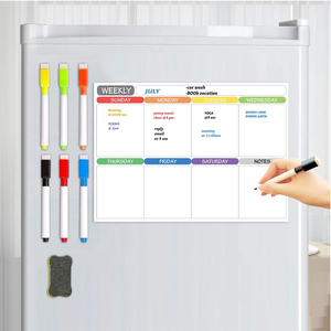 Planificador Mensual de Oficina, Pegatinas Magnéticas <span class=keywords><strong>para</strong></span> Calendario de Refrigerador, Estilo Pizarra Blanca, Pegatina Magnética <span class=keywords><strong>para</strong></span> Refrigerador - Product Image 2