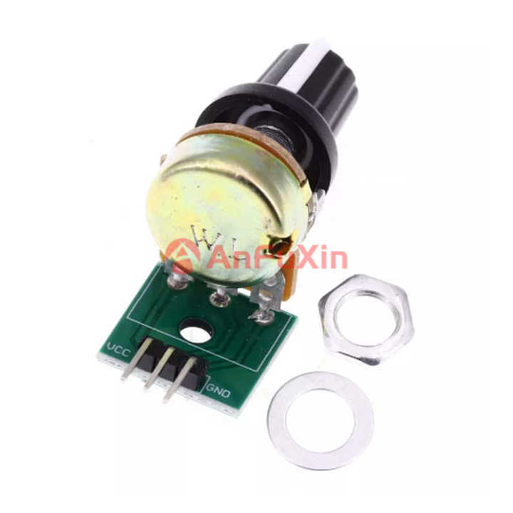 10K Resistance Potentiometer, Adjustable Resistor Module, Single Loop ...