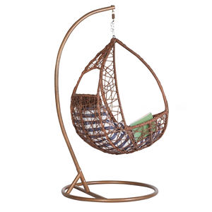เก้าอี้หวายทรงไข่เก้าอี้แขวนไข่สวนแบบปรับแต่งได้เก้าอี้ไข่แกว่งพร้อมขาตั้ง - Product Image 4
