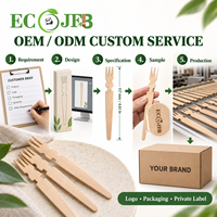 Fourchette à dessert jetable en bois de 117 mm, mini-fourchette en bois naturel pour gâteaux et dégustation de fruits, vente en gros, emballage personnalisé OEM, services alimentaires