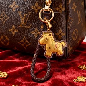 Porte-clés de téléphone portable en alliage, motif dessin animé, best-seller, pour gagner de l'argent instantanément, pendentif doré pour sac, petit cadeau - Product Image 4