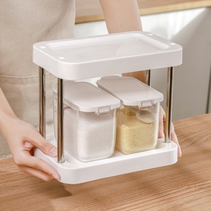 Hot Sale Kitchen Compartment Food Storage <b>Box</b> Organizer <b>Herb</b> Spice Seasoning Boxes Spice Container - Product Image 3