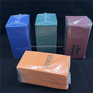 Cao Cấp Đảng Wedding Trang Trí Vải Giống Như Dùng Một Lần Ăn Tối Khăn Trải Mềm Cảm Thấy Màu Cam Cá Nhân Airlaid Giấy Khăn Ăn - Product Image 4