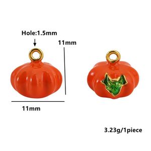 Dijes de Acero Inoxidable con Forma de Frutas (Calabaza, Caqui, Champiñón, Fresa) para Joyería DIY, Colgantes, Llaveros, Regalo Unisex - Product Image 4