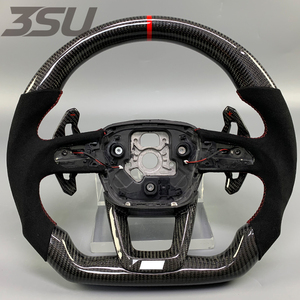 Volant compact en fibre de carbone adapté au design Audi pour gagner de la place Q5 SQ5 Q50L <span class=keywords><strong>Q3</strong></span> Q7 Q8 A4 A6 A7 A8 S6 Pièces automobiles - Product Image 1