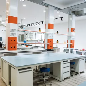 Banc professionnel de mur de banc de laboratoire de chimie de meubles de laboratoire d'approvisionnement pour le divers laboratoire