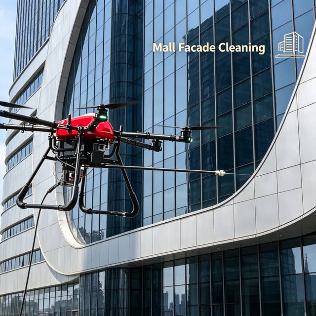 Hoch Uniform Fine Mist Diffusion Six Axis Mild Decontamination 20kg Payload 300m Altitude Household Building Outer Facade Drone