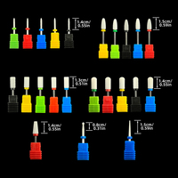Ensemble de forets à ongles professionnels pour Nail Art Efile Manucure Pédicure Cuticule Remover Outils Collection complète en céramique
