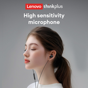Lenovo Tw15 mới in-line kiểm soát tai nghe chơi game có dây Earbuds mềm tai cap Chất lượng cao âm nhạc thể thao trong tai tai tai nghe - Product Image 5