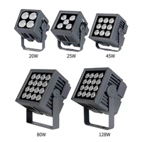 Projecteur LED étanche IP65, antirouille, en fonte, à angle étroit, 20W 50W, éclairage de façade LED pour mur de jardin