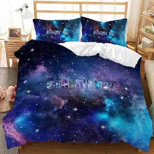 Heim Twin Galaxy Bequemlichkeits-Sets 3-teiliges Bett in einem Beutel raumgethemasch-Bettwäsche-Set 6-teilig für Kinder Jungen Mädchen Jugendliche Kinder