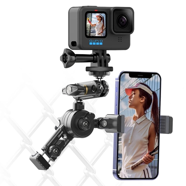 Ulanzi CM010 Universal Fence Mount for Gopro Fence Clamp Mount Holder Video Recording for Gopro Insta360 DJI Action Camera Phone