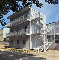Bâtiment modulaire préfabriqué pliable, bureau mobile temporaire, dortoir, hôtel extérieur, fabriqué en panneaux sandwich