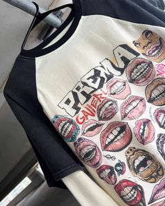 T-shirt oversize en coton premium à manches longues, coupe ample, sublimation, gaufré épais, 100% coton, personnalisable avec des numéros, designs DTF - Product Image 3