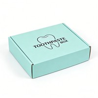 Boîte cadeau rigide recyclable faite à la main pour dentifrice avec séparateur, boîte à dentifrice en papier au design personnalisé, boîte d'expédition cadeau personnalisée