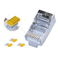 Prise RJ45 blindée étanche 8P8C connecteur mâle traversant le connecteur Rj45 prise modulaire Cat5e