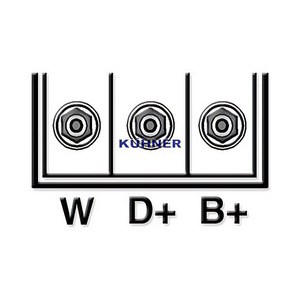 เครื่องกำเนิดไฟฟ้ากระแสสลับที่เข้ากันได้สำหรับ Land Rover Range Rover II 4.6 4x4เบนซิน (KW: 160, HP: 218) ตั้งแต่06-1998ถึง03-2002 Marelli - Product Image 3