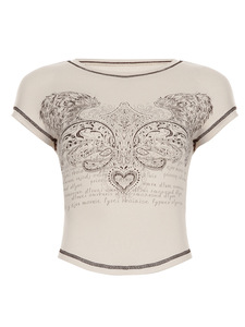 Subculture Niche stylesechy cổ điển in ấn độc lập trạm xuyên biên giới chống mở threadline Thiết kế thời trang của phụ nữ mặc - Product Image 5