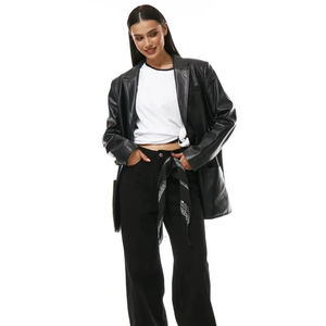 Jeans Bootcut pour Femmes, Noir Clair, Taille Moyenne, Denim Délavé - Product Image 1