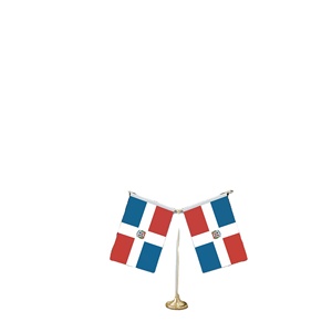 Bandera de Mesa en Forma de Y con Base de Metal para Decoraciones Personalizables con la Mini Bandera de República <span class=keywords><strong>Dominicana</strong></span> - Product Image 5