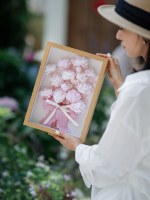 Boîte à cadre 3D DIY pour fleurs préservées, cadre en bois profond pour fleurs, bloc de cadre photo pour fleurs préservées, souvenir de mariage