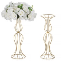 Support à fleurs en fer forgé de style européen pour les centres de table de mariage, de banquet et d'hôtel