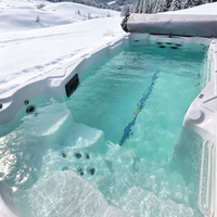 Grande baignoire et accessoires de piscine sans fin pour spa et hydromassage de 8m
