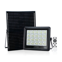 Proyector Recargable KCD DC de 30W 50W 100W 150W 200W 300W 400W 500W con Carcasa de ABS, Reflector Solar para Exteriores, IP65, LED