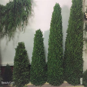 Produit très vendu, grandes feuilles d'arbres artificiels en cèdre pour la décoration de jardin extérieur - Product Image 2