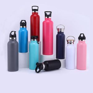 20oz Insulated Water <b>Bottles</b> Stainless Steel Double Wall Sport <b>Bottle</b> with Lid Handle Metal Thermoses <b>Flask</b> for School Cyclists - Product Image 4