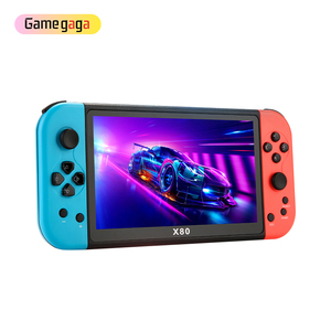 เครื่องเล่นเกมพกพา X X80 หน้าจอ TFT 7 นิ้ว ความละเอียด 800*480 หน่วยความจำในตัว 16GB พร้อมเกมคลาสสิกกว่า 1000 เกม รองรับการเชื่อมต่อ HD TV แบบพกพาอเนกประสงค์ - Product Image 2