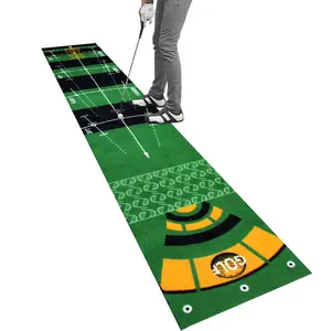 Custom Draagbare Indoor Outdoor Golf Swing Praktijk Training Putting Green Mat