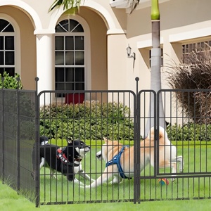 Eavy Nhiệm Vụ Kim Loại Động Vật Hàng Rào Sân Vườn RV Cắm Trại Hàng Rào Cho Chó Và Thỏ Pet Playpen Ngoài Trời Trang Trí Con Chó Hàng Rào - Product Image 6