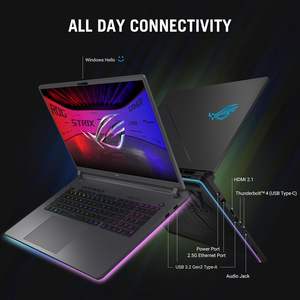 Portátil para Juegos Asus Rog Strix G18 de 18 Pulgadas, Pantalla 2.5K a 240Hz, Nvidia Geforce Rtx 5070, Intel Core I9, Gris Eclipse - Product Image 4