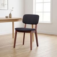 Chaise de salle à manger contemporaine en bois massif, durable, avec revêtement, pour restaurants et cafés, vente en gros