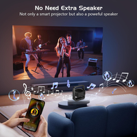 Mini Proyector Inteligente Portátil con Sistema Android 13, Flip 1080P FULL HD LCD LED, Video Home Theater, Resolución Máxima 720P