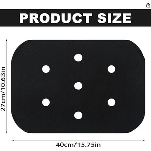 Six Legs Horse Saddle <b>Pad</b> Black Breathable Mesh Felt All Purpose <b>Cushion</b> for Riding Equipment - Product Image 2