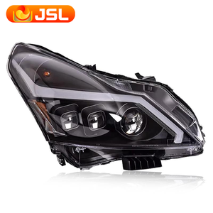 ไฟหน้าสำหรับ Infiniti G25 G37 รุ่นปรับปรุง GTR ปี 2010-2015 แบบสี่ประตู 2 ชิ้น ไฟ LED DRL พร้อมไฟเลี้ยว ไฟสูง โปรเจคเตอร์เลนส์แบบ Angel Eye - Product Image 4