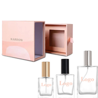 Échantillon gratuit personnalisé 30ml 50ml 100ml bouteilles de parfum vides de luxe bouteille de parfum en cristal en verre avec boîte emballage boîte cadeau autocollant