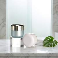 Pot cosmétique vide en acrylique de 50g avec couvercle à pression, flacon en plastique sans air pour crème et lotion, emballage pour soins de la peau