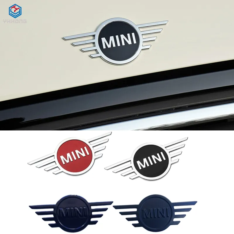 Metal Car Front Sticker for Mini Cooper Logo Countryman Clubman JCW F55 F56 R55 R56 R60 F60 Auto Rear Emblem Badge Accessories