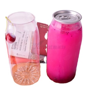 Lata de plástico transparente desechable, tapa de aluminio para bebidas, té de burbujas, café helado, batidos, ensalada fría, leche, jugo de Chocolate - Product Image 4