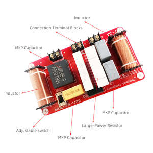 400Wハイパワー8-12インチトレブルベーススピーカーオプションの周波数ディバイダーHi-Fiオーディオクロスオーバー<span class=keywords><strong>2</strong></span>ウェイソルダーレスWEAHF-3A - Product Image 6
