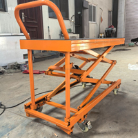 Plateforme élévatrice à ciseaux mobile, pliable, à commande au pied, portable, électrique et hydraulique, type tabouret de chevalet